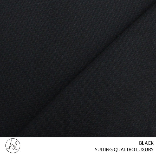 SUITING QUATTRO LUXURY (BLACK) (150CM WIDE) (PER M)