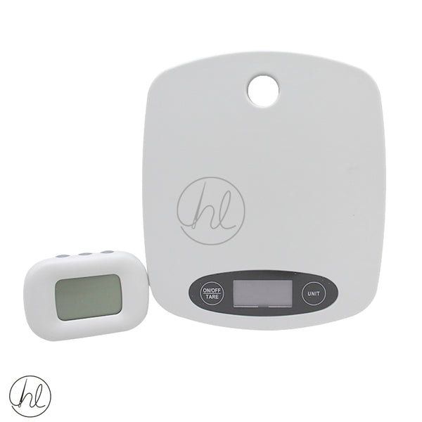 KITCHEN SCALE AND TIMER