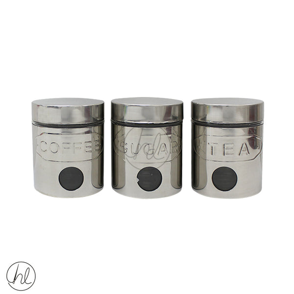 3 PIECE CANISTER SET (STAINLESS STEEL)
