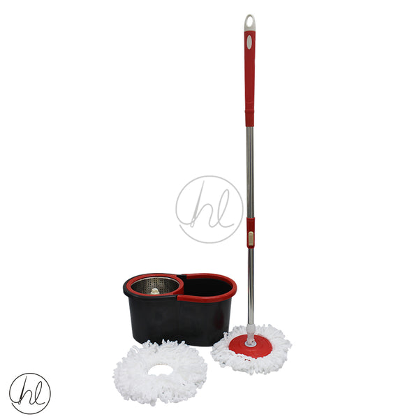 ROTATING STEEL MOP AND BUCKET
