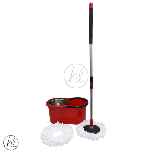 ROTATING STEEL MOP AND BUCKET