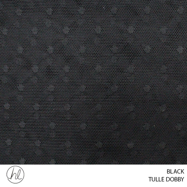 TULLE DOBBY (BLACK) (150CM WIDE) (PER M)53