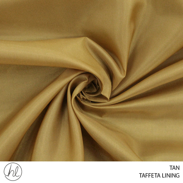 TAFFETA LINING (TAN) (150CM WIDE) (PER M)51