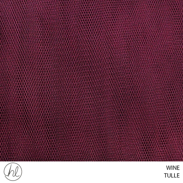 TULLE (WINE) (137CM WIDE) (PER M)235