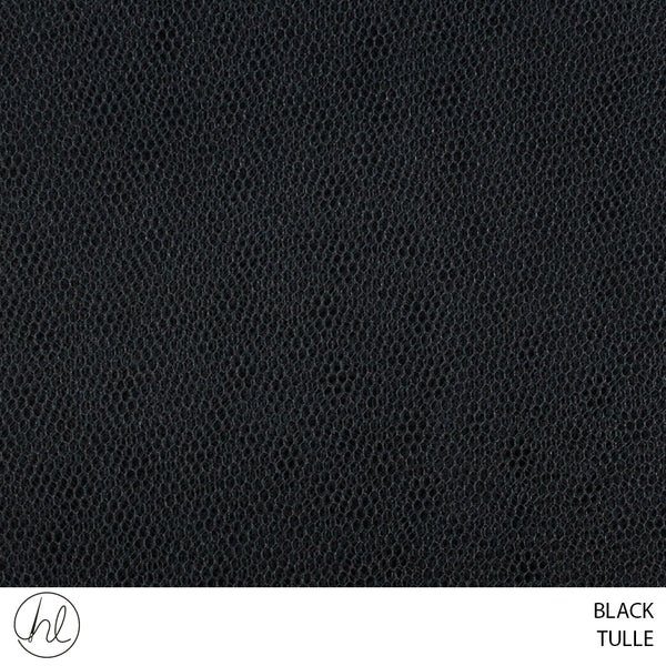 TULLE (BLACK) (137CM WIDE) (PER M)235