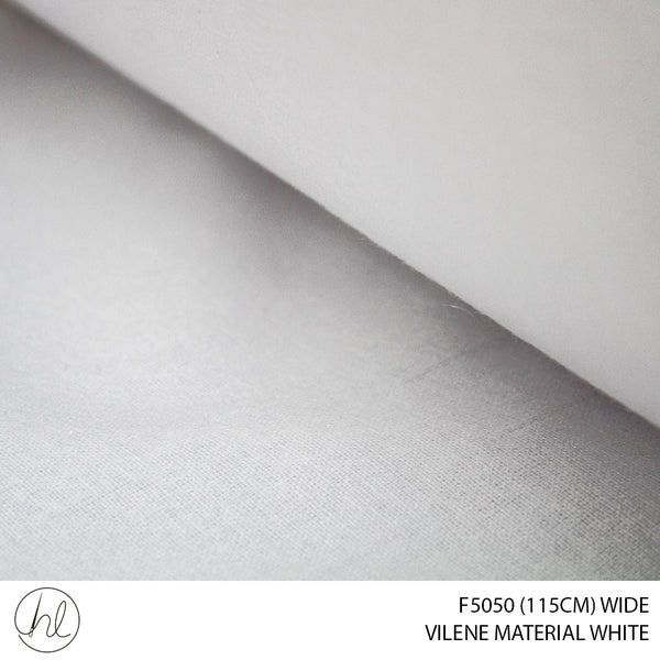 VILENE MATERIAL WHITE F5050 (115CM) (P/METER)