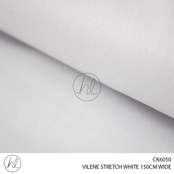 VILENE STRETCH (150CM) WHITE CK6050 (P/METER)