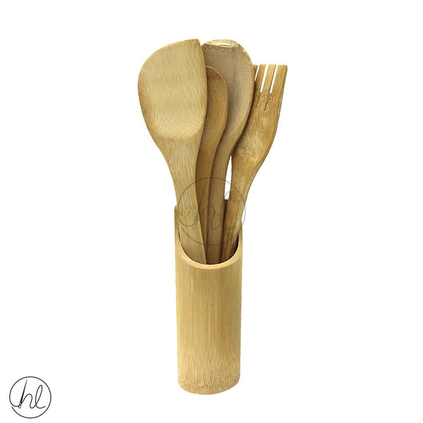 5 PIECE BAMBOO HOLDER