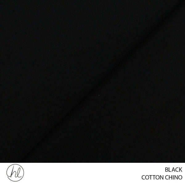 COTTON CHINO (BLACK) (150CM WIDE) (PER M)55