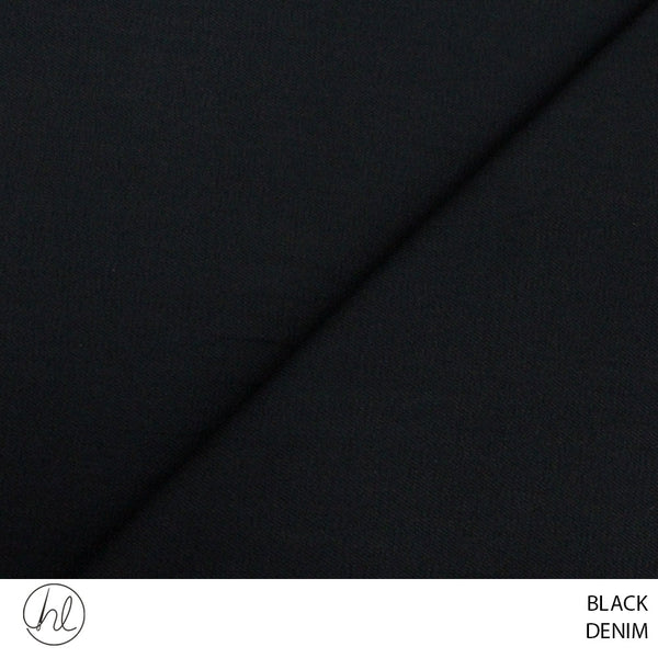 DENIM (BLACK) (130CM WIDE) (PER M)51